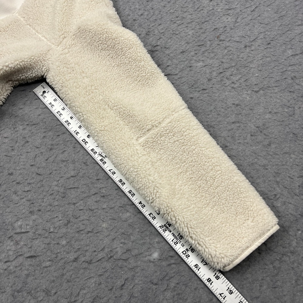 Lululemon Jacket Women's 2 Opal Collarless Textured Fleece Full Zip Sherpa Coat - Picture 6 of 10
